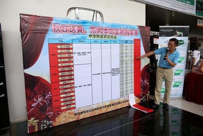 2小時(shí)的購(gòu)車活動(dòng)共售出車輛37臺(tái)，累計(jì)售車款項(xiàng)達(dá)540萬元